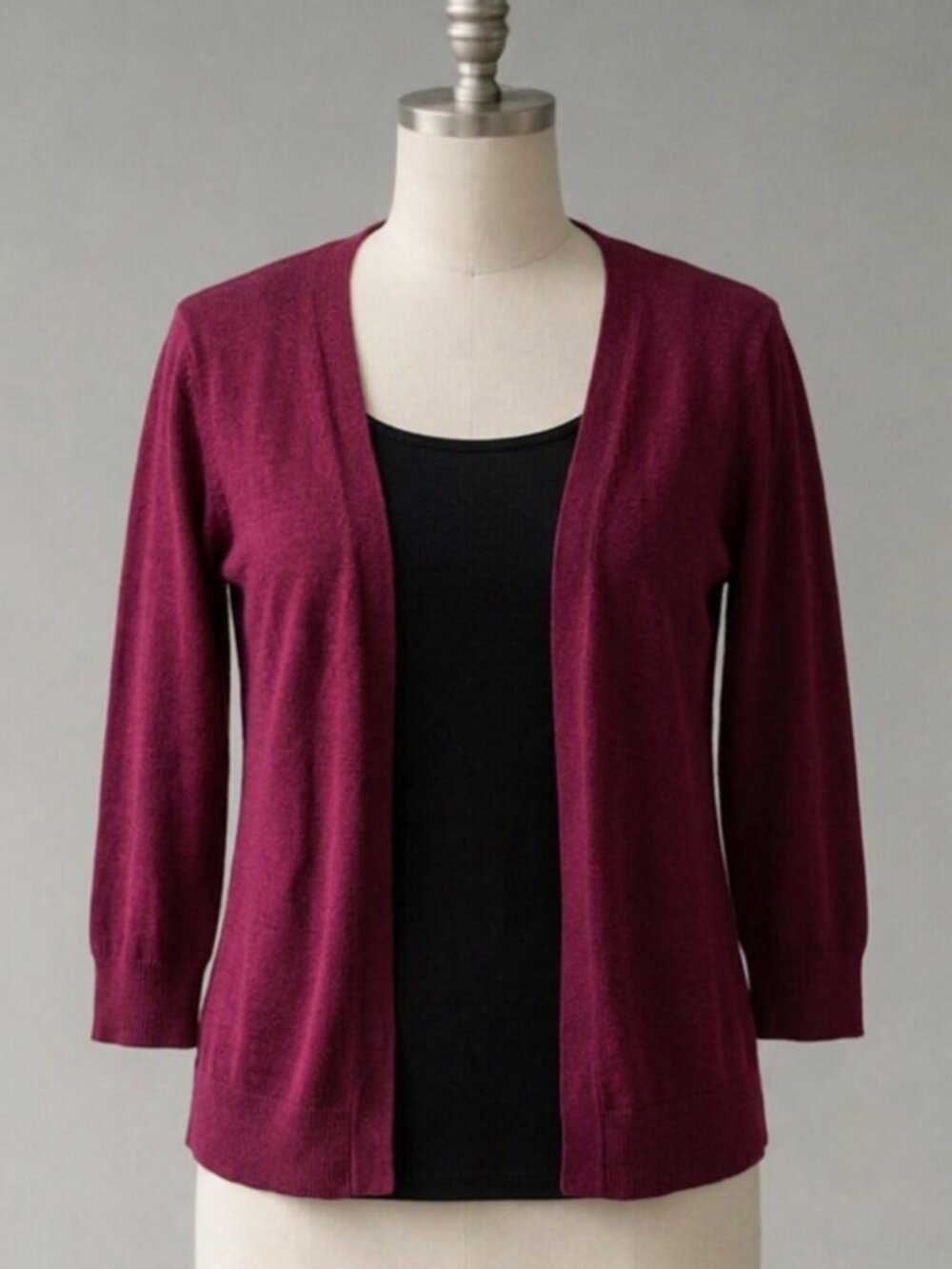American Eagle | Maroon Open-Front 3/4 Sleeve Cardigan or Sweater | Sz S